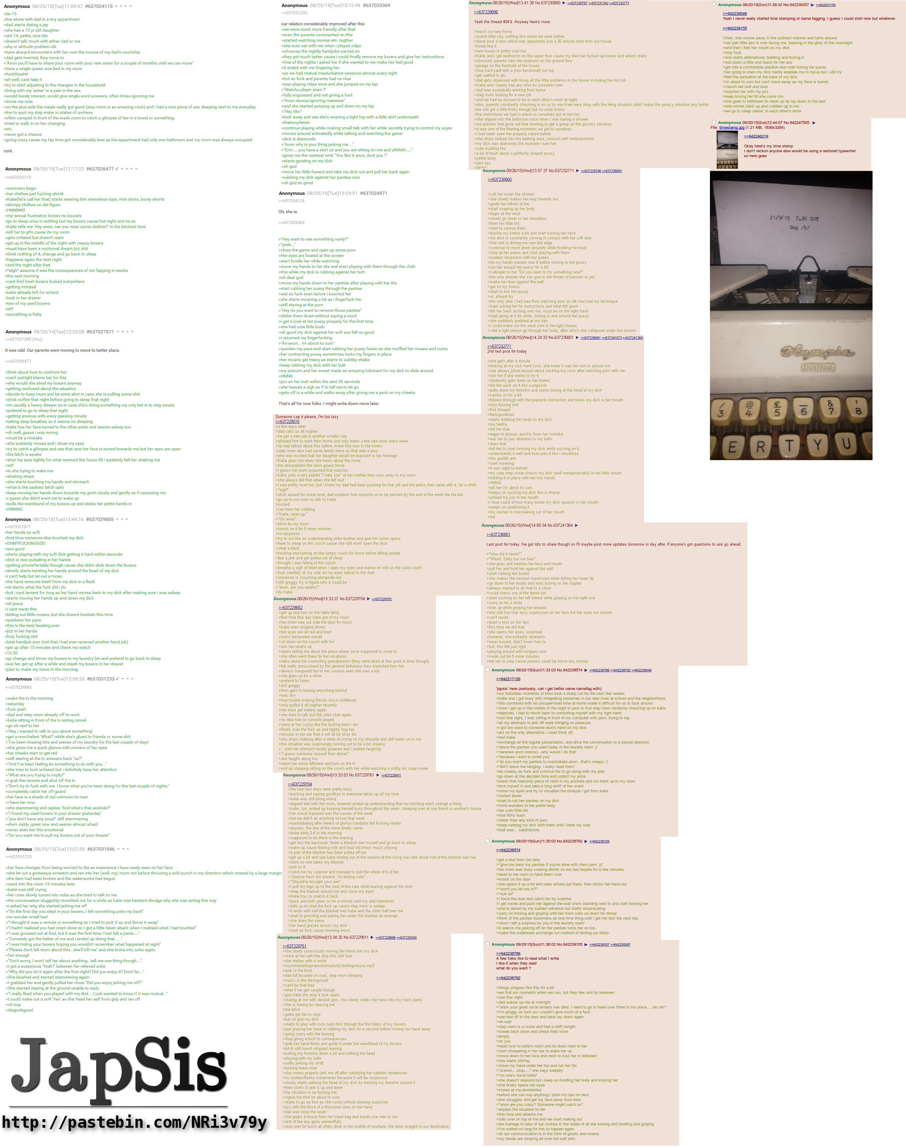 Anon has to share his bed with his curious step-sister