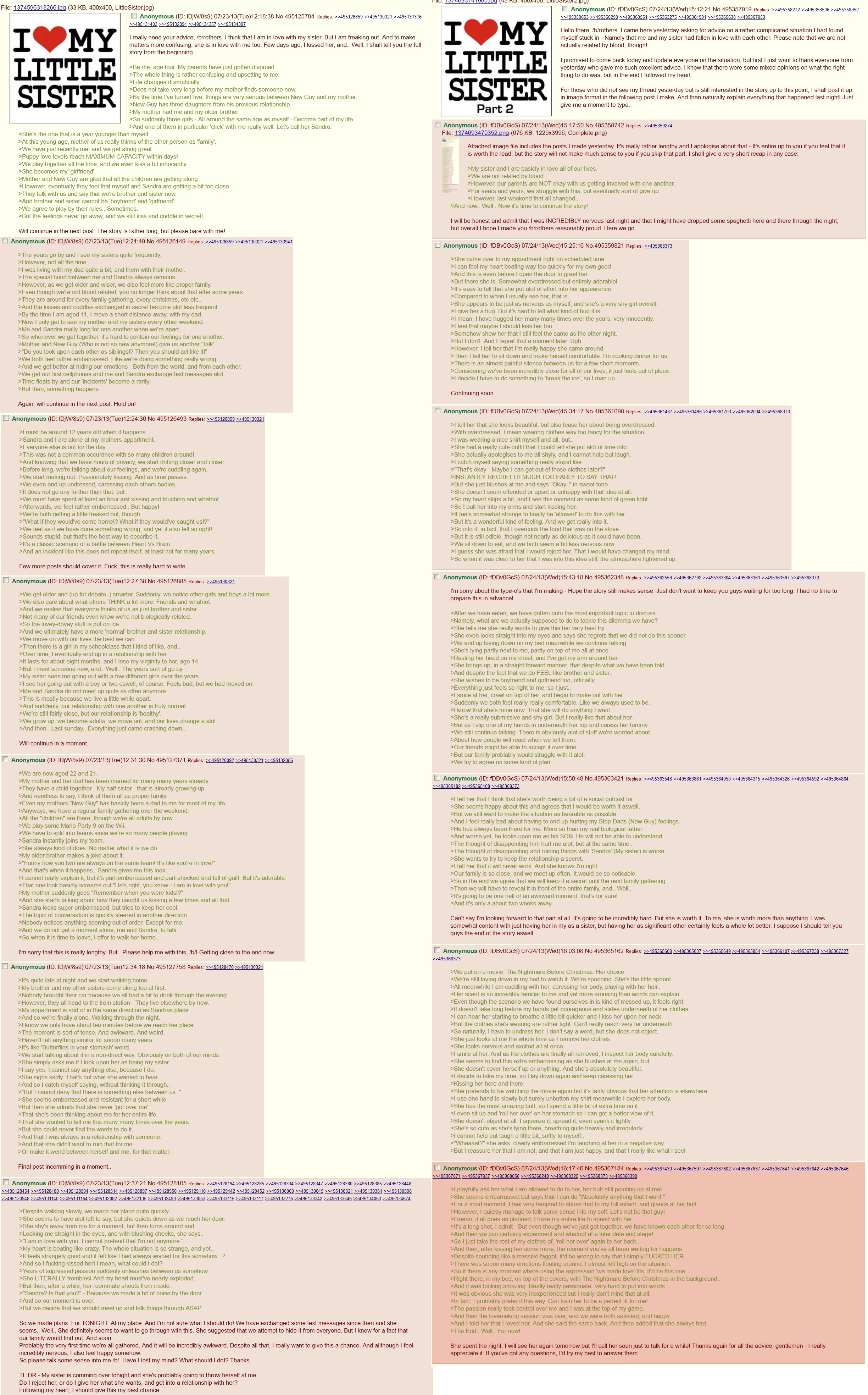 Tension between bother and sister as they grow up