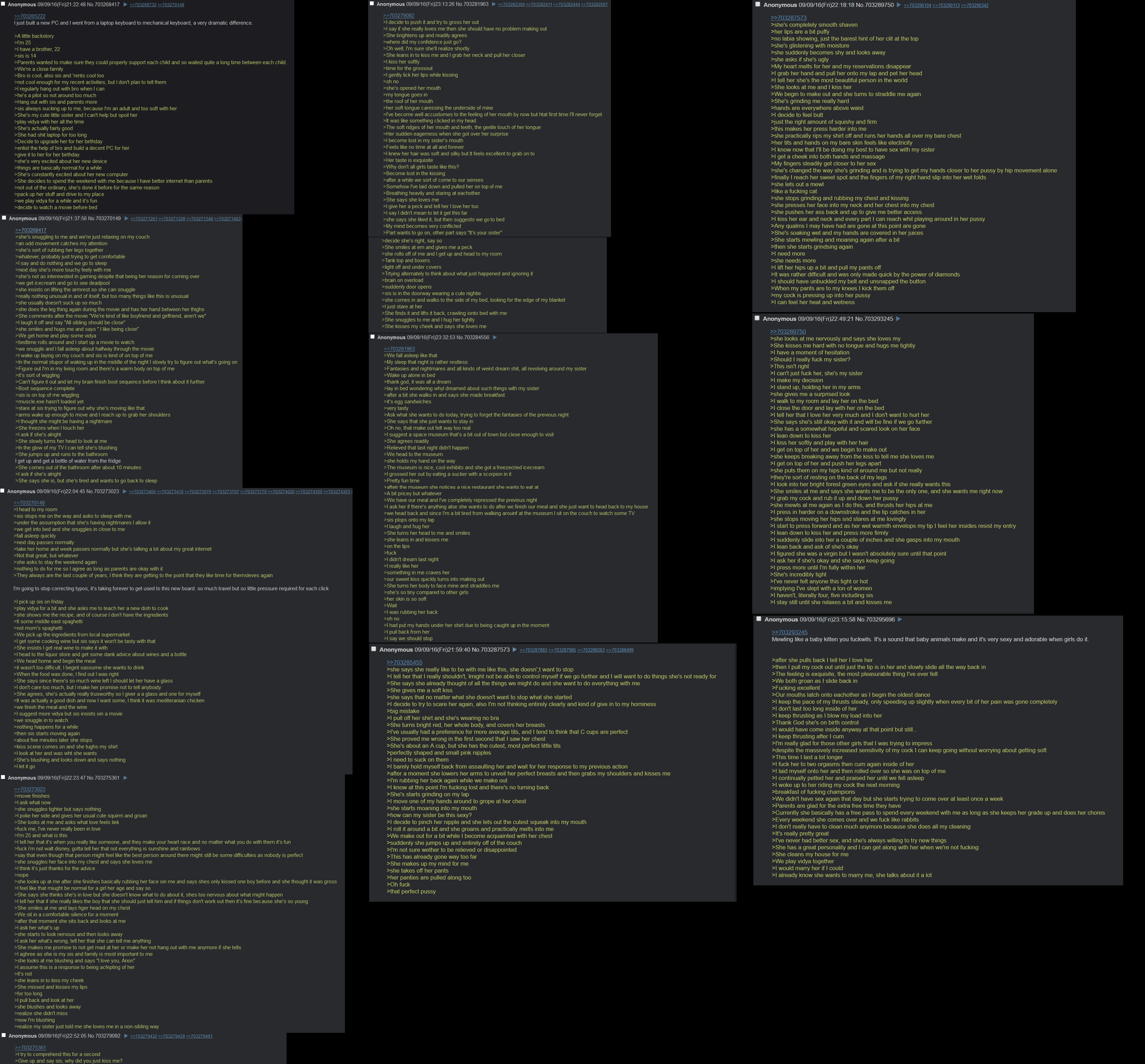 Anon's sister has a crush on him