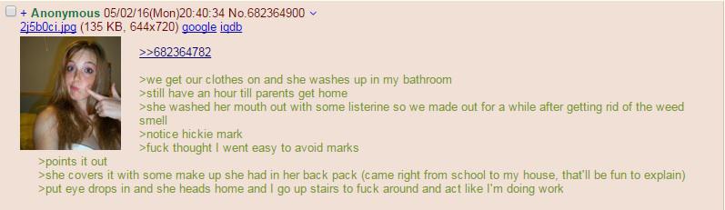 Anon's friend's sister joins his bouyscout club