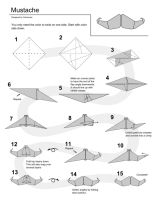 Origami Mustache Instructions by Cahoonas