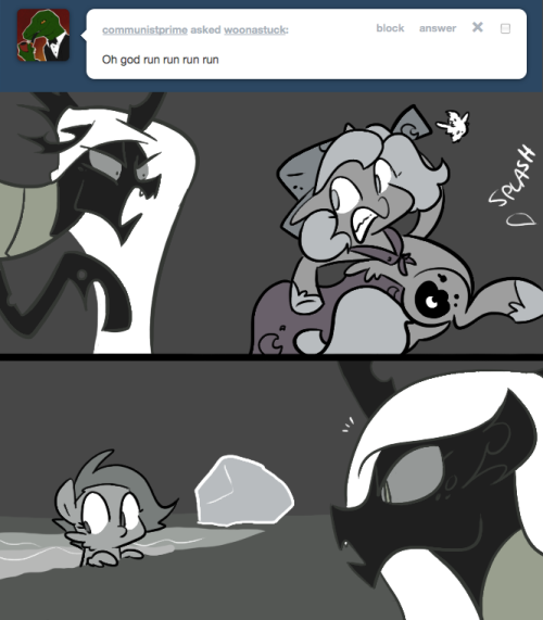 > Oh god run run run run