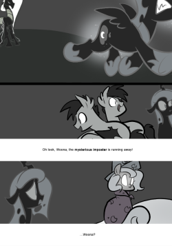 Oh look, Woona, the mysterious imposter is running away!
…Woona?