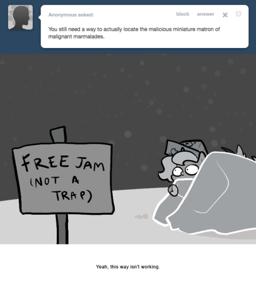 > You still need a way to actually locate the malicious miniature matron of malignant marmalades.
Yeah, this way isn’t working.