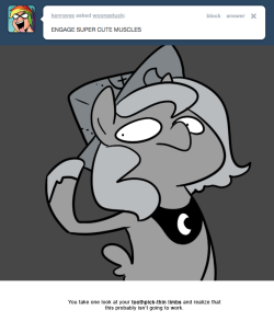 You take one look at your toothpick-thin limbs and realize that this probably isn’t going to work.