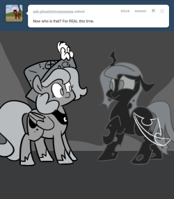 > Now who is that? For REAL this time.
–
SORRY GUYS she’s not Chrysalis. She’s got her own story and everything. :D Also, just to clear up one misconception: she’s not Dark Woona either, nor is Dark Woona a Changeling. There’s more to it than that.