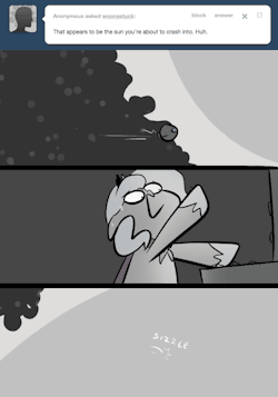 > That appears to be the sun you’re about to crash into. Huh.