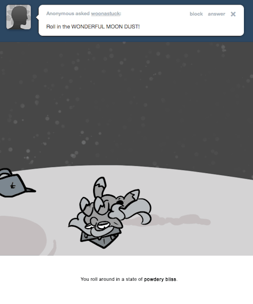 You roll around in a state of powdery bliss.